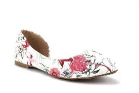 Women's Iynx Candy-1 Open Side D'Orsay Flat Shoes